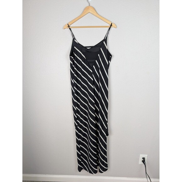 Express Black‎ and White Striped Maxi Dress Large - Picture 4 of 9